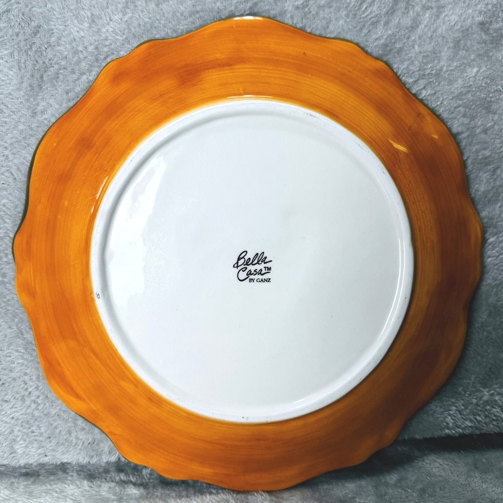 Bella Casa by Ganz Rooster Ceramic Plate‎ Scalloped Cottage 11" Farmhouse Decor - Picture 6 of 7